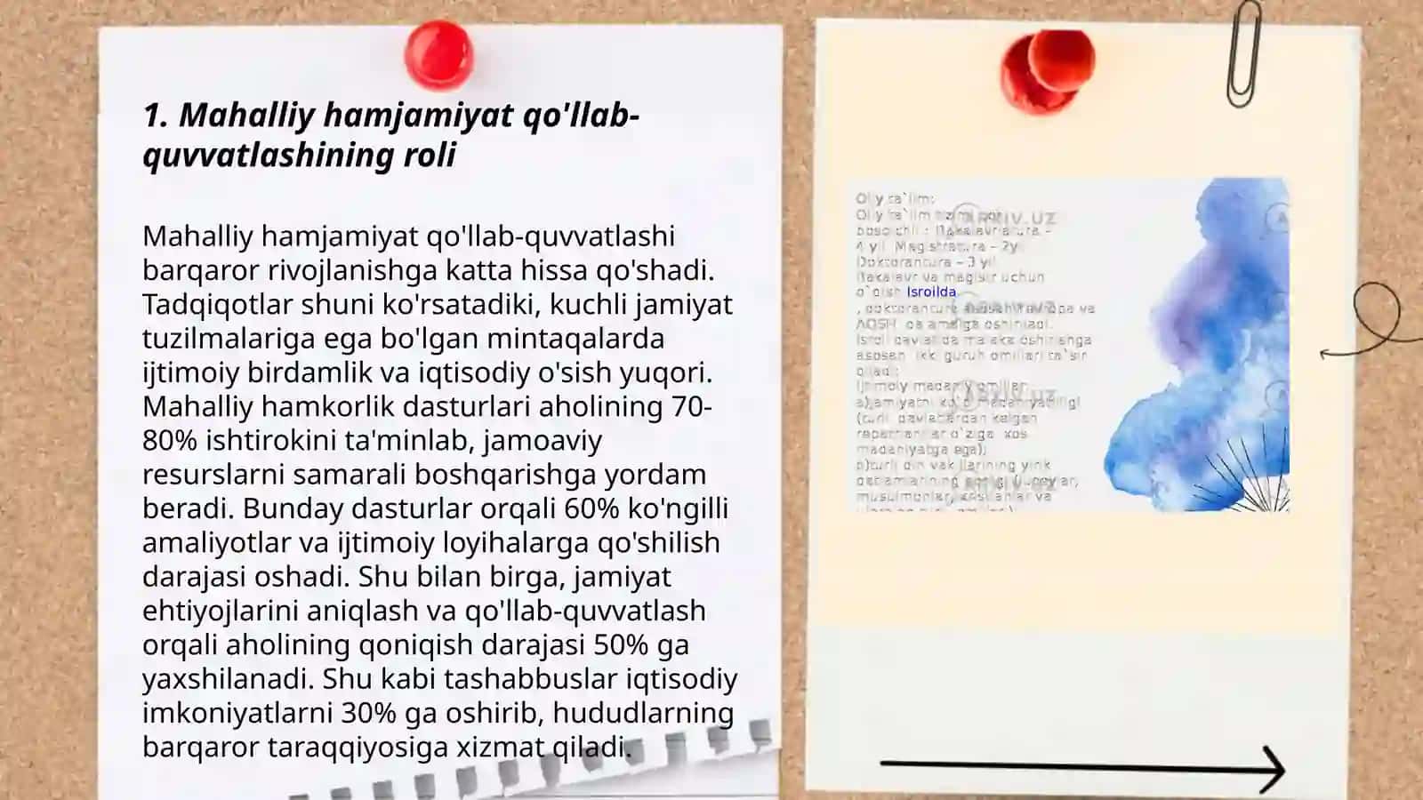 Maxsus Inklyuziv ta’limda imkoniyat cheklangan bolalarga ta’lim berishda ijtimoiy omillarning ro’li. 5-bosqich: Tosiqlarni bartaraf etish va harakat imkoniyatlarini kengaytirish haqida 3