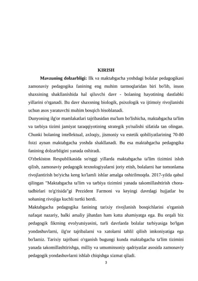 ILK VA MAKTABGACHA YOSHDAGI BOLALAR PEDAGOGIKASINING FAN SIFATIDA RIVOJLANISHI BOSQICHLARI 3