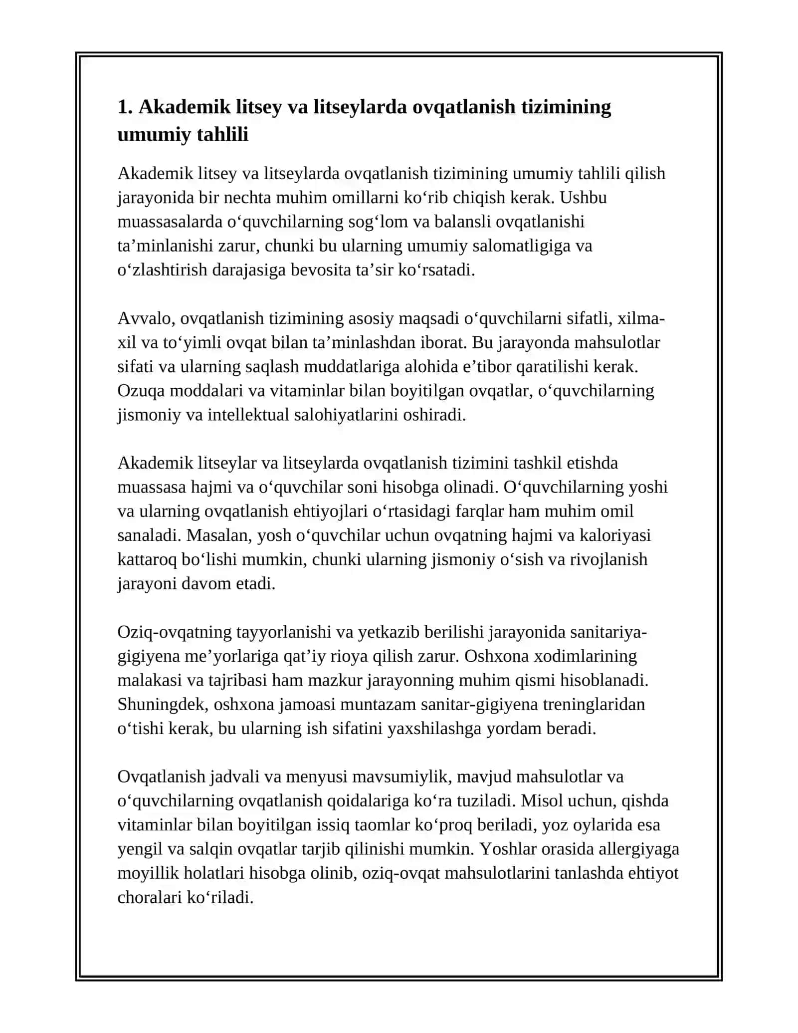 AKADEMIK LITSEY VA LITSEYLARDA OVQATLANISHINI TAHLIL QILISH 3