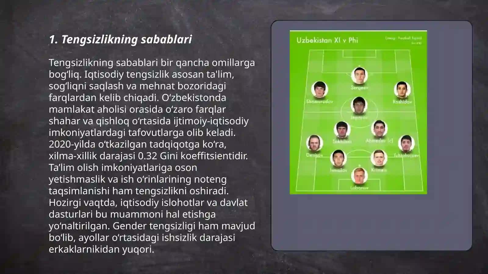 Tengsizlik va talab tarkibi 3