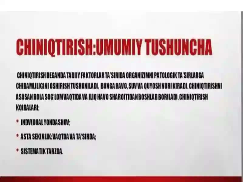 Bolalarni chiniqtirish usullari 3