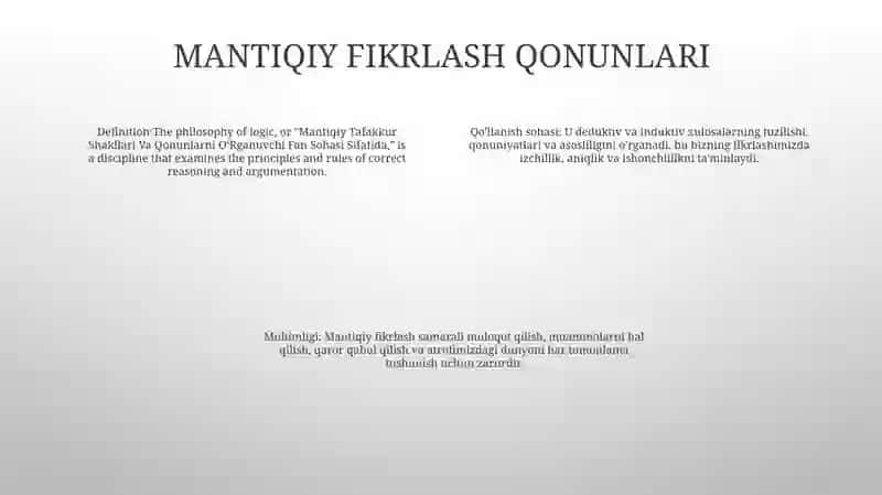 Mantiqiy Tafakkur Shakllari Va Qonunlarni OʻRganuvchi Fan Sohasi Sifatida 3