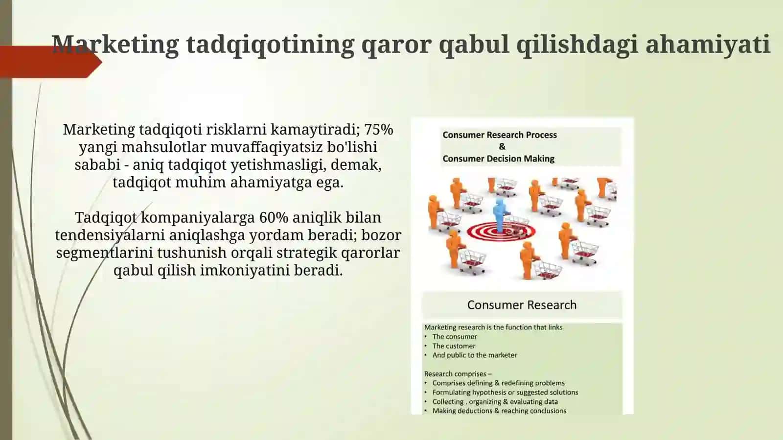 Muommoni yechimi uchun marketing tadqiqotlari 3