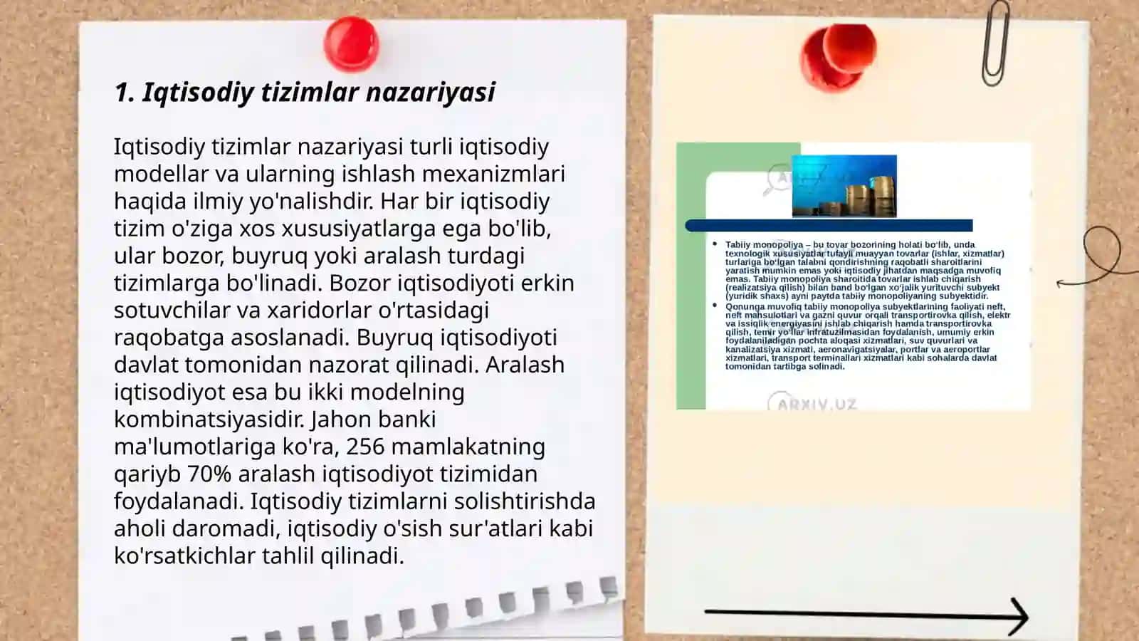 Iqtisodiy tizimlar (bir davlat misolida) 3