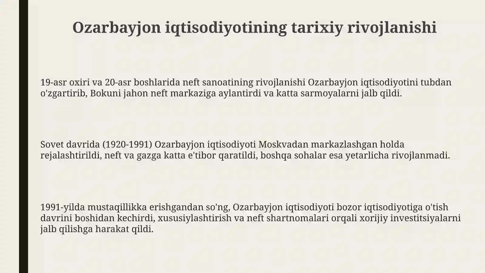 Azərbaycan iqtisodiyoti 3