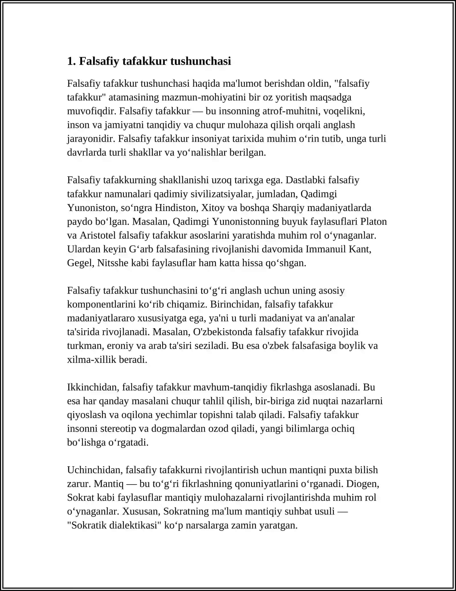 FALSAFIY TAFAKKUR TARAQQIYOTI BOSQICHLARI 3