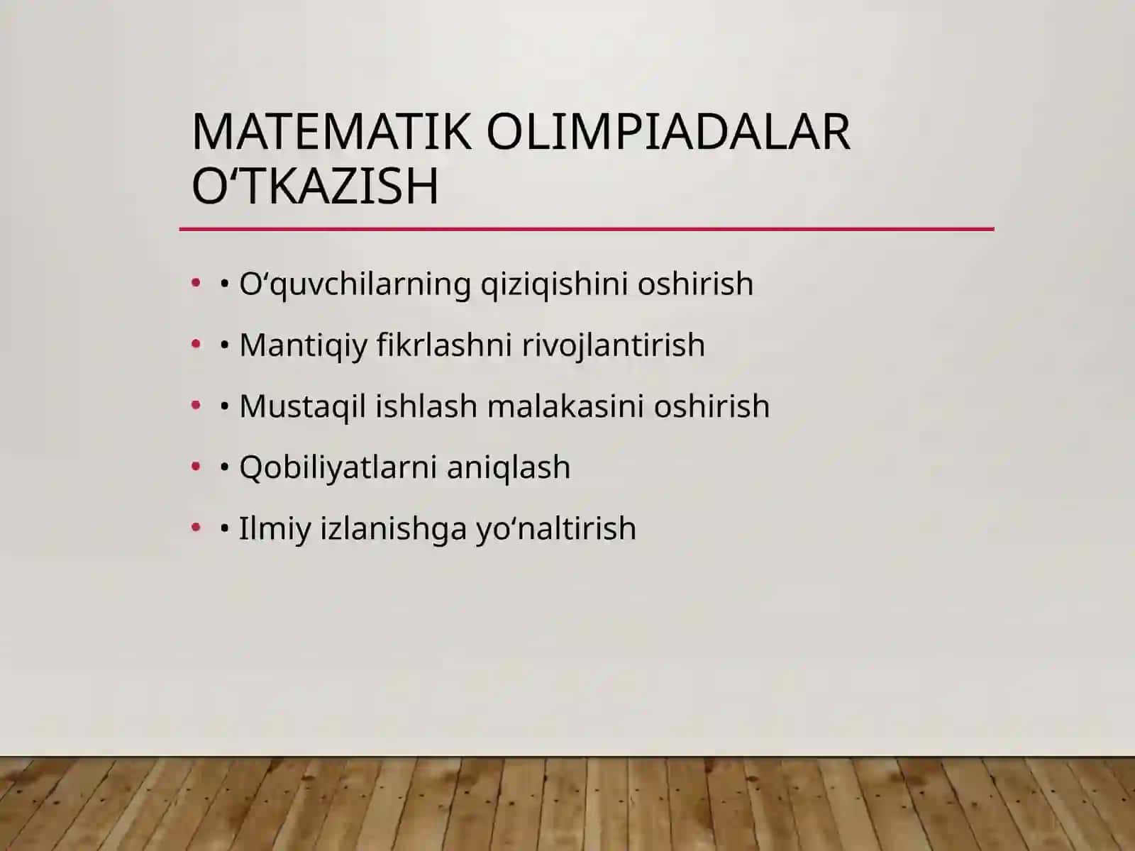 Boshlang'ich sinflarda matematikadan sinfda tashqari ishlar 3