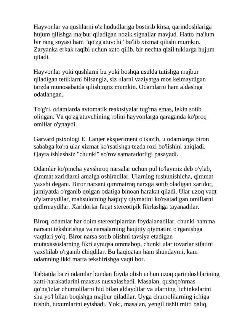 Ta'sir psixologiyasi Robert Chaldini 3