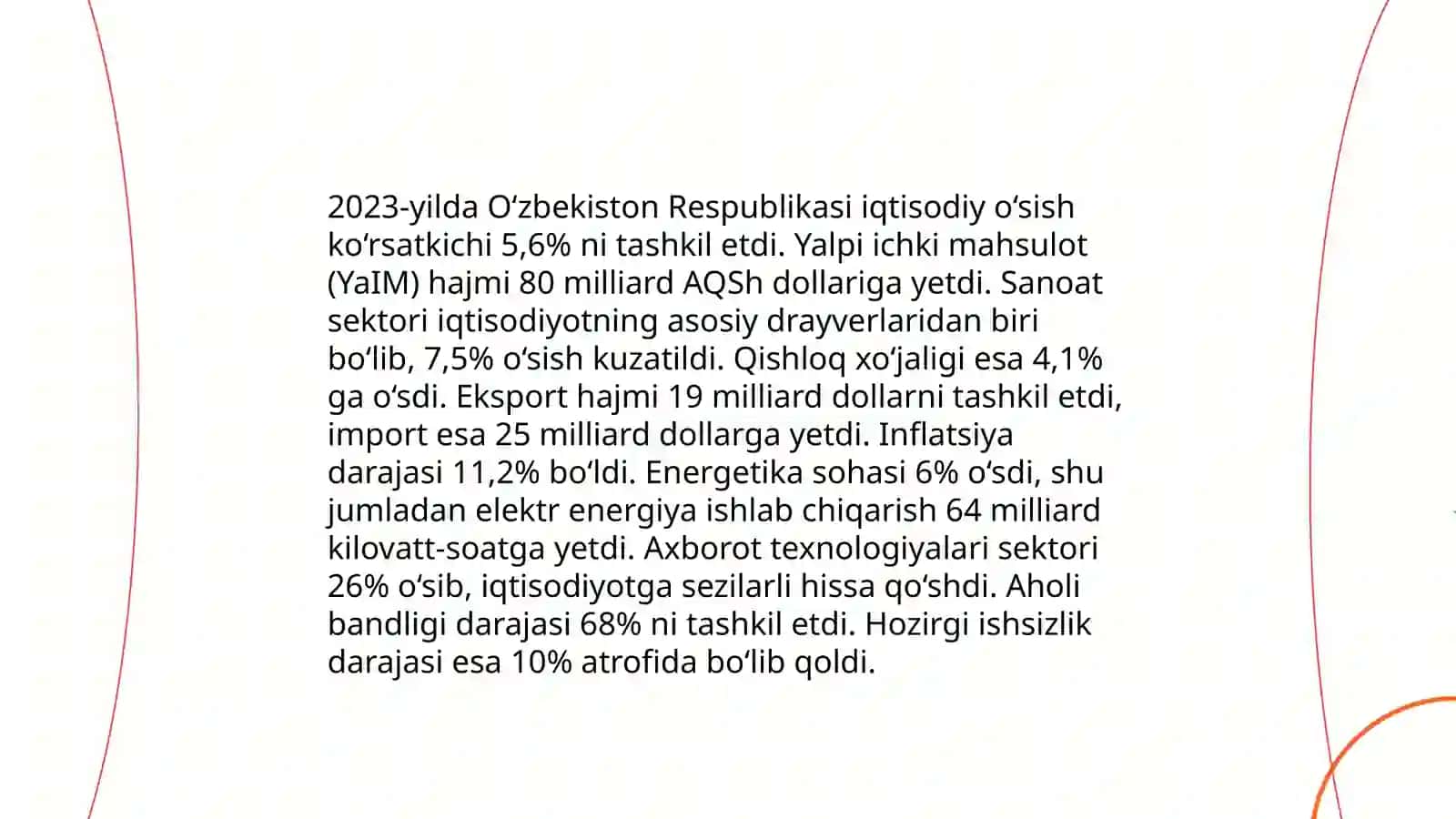 Respublikada iqtisodiy o'sish ko'rsatkichlari 3