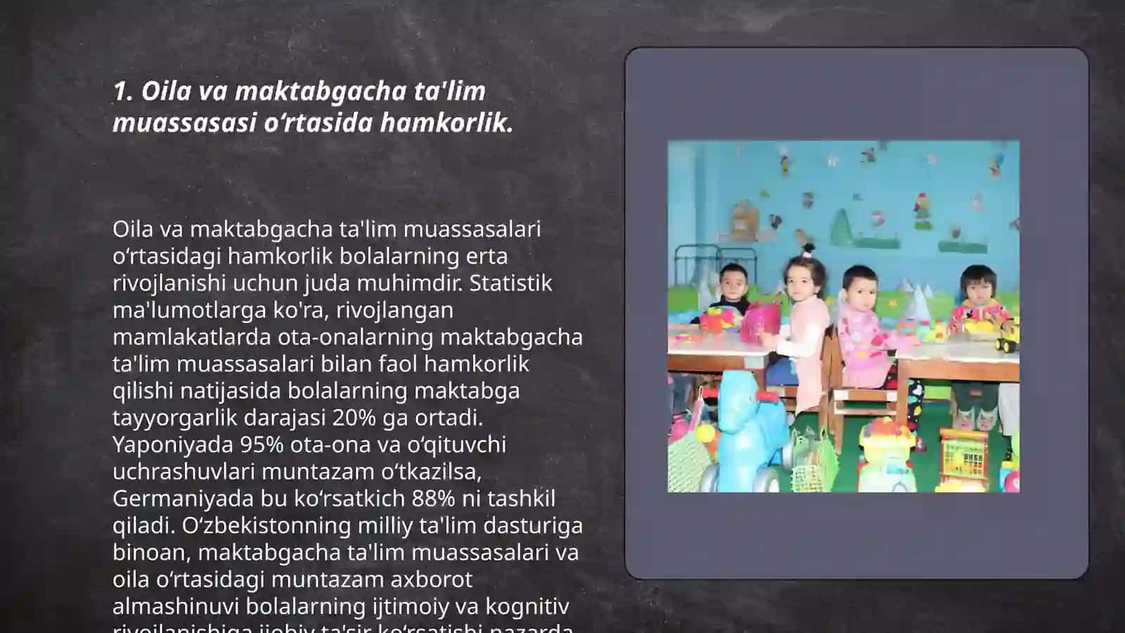 Maktabgacha ta'lim tashkilotida bola tarbiyasida oila bilan hamjihatlik 3