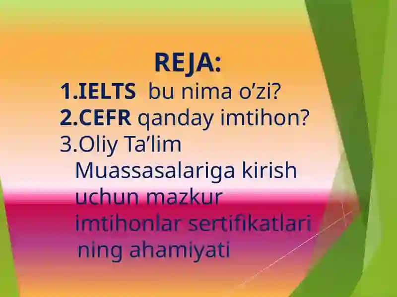 XALQARO IELTS VA CEFR IMTIHON TIZIMLARI 3