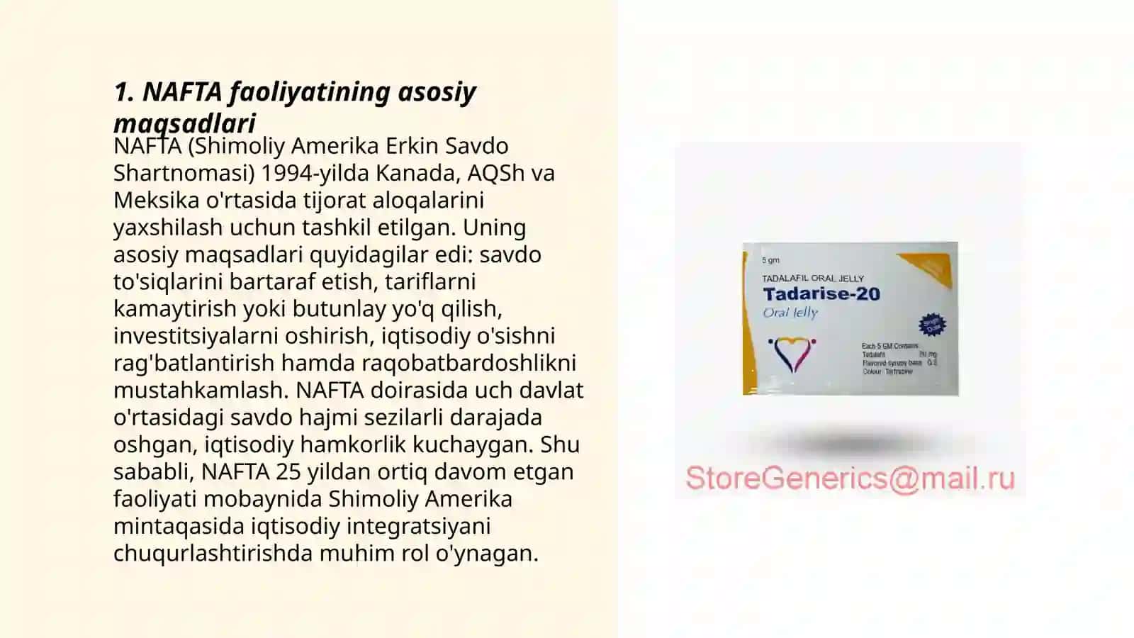 NAFTA faoliyatining o‘ziga xos xususiyatlari 3