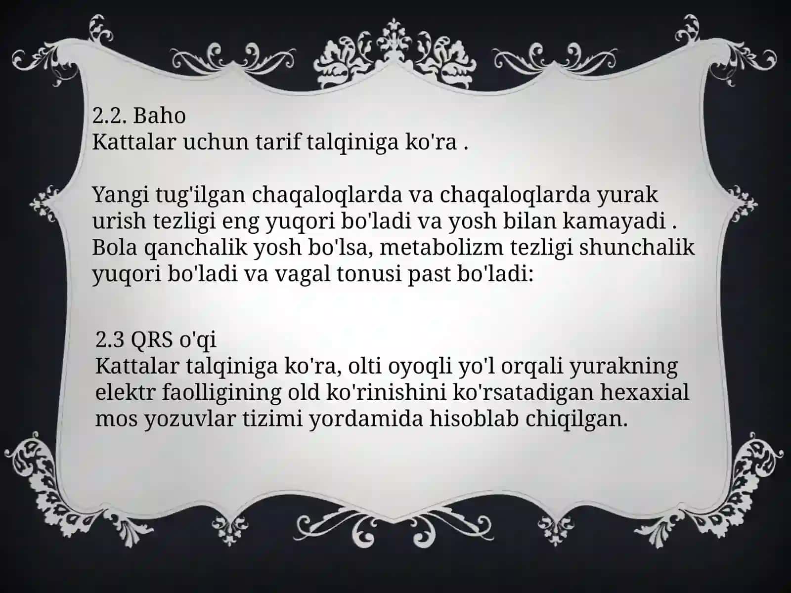 Yangi tug’ilgan chaqaloqlarda EKGni o’ziga xos xususiyatlari 3