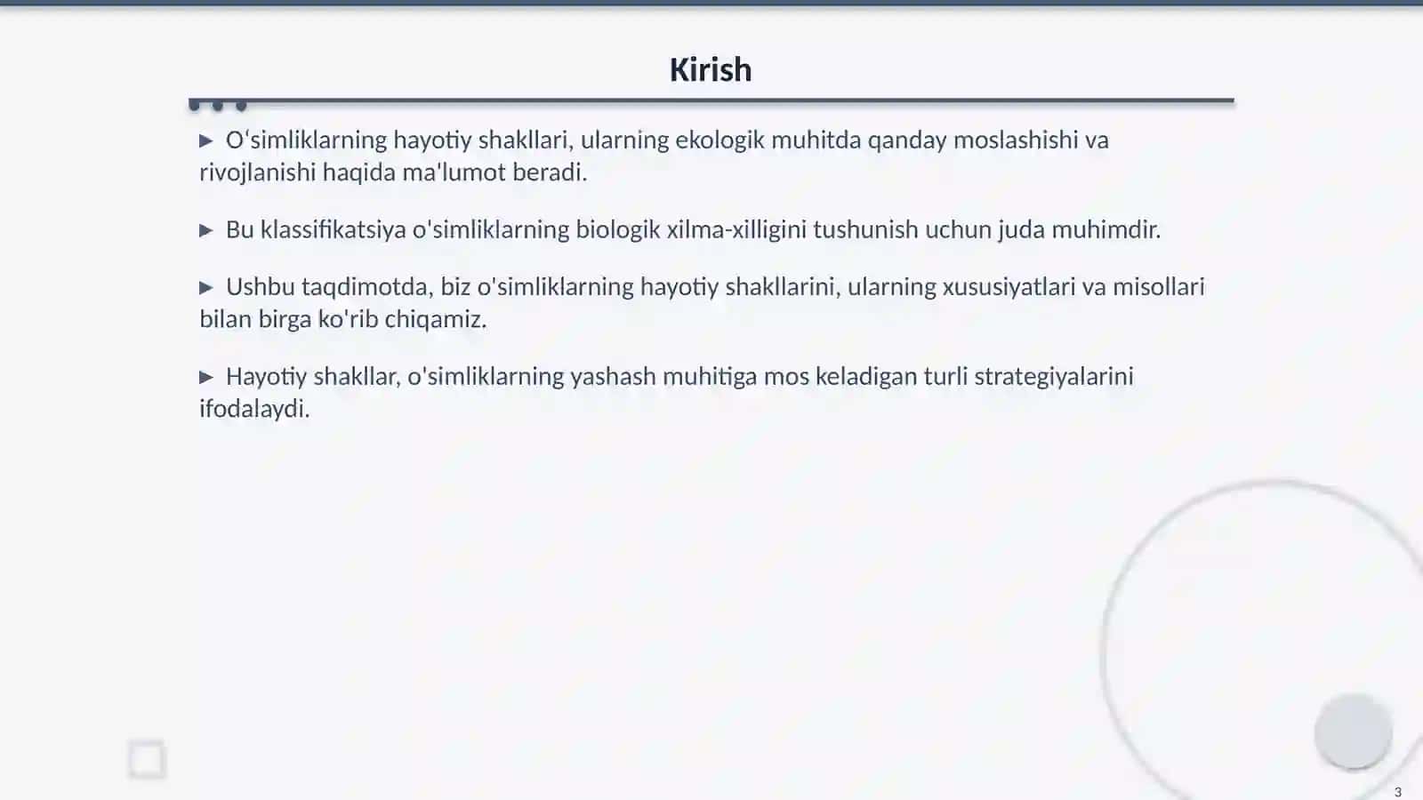 Oʻsimliklarning Hayotiy Shakllari Klassifikatsiyasi 3