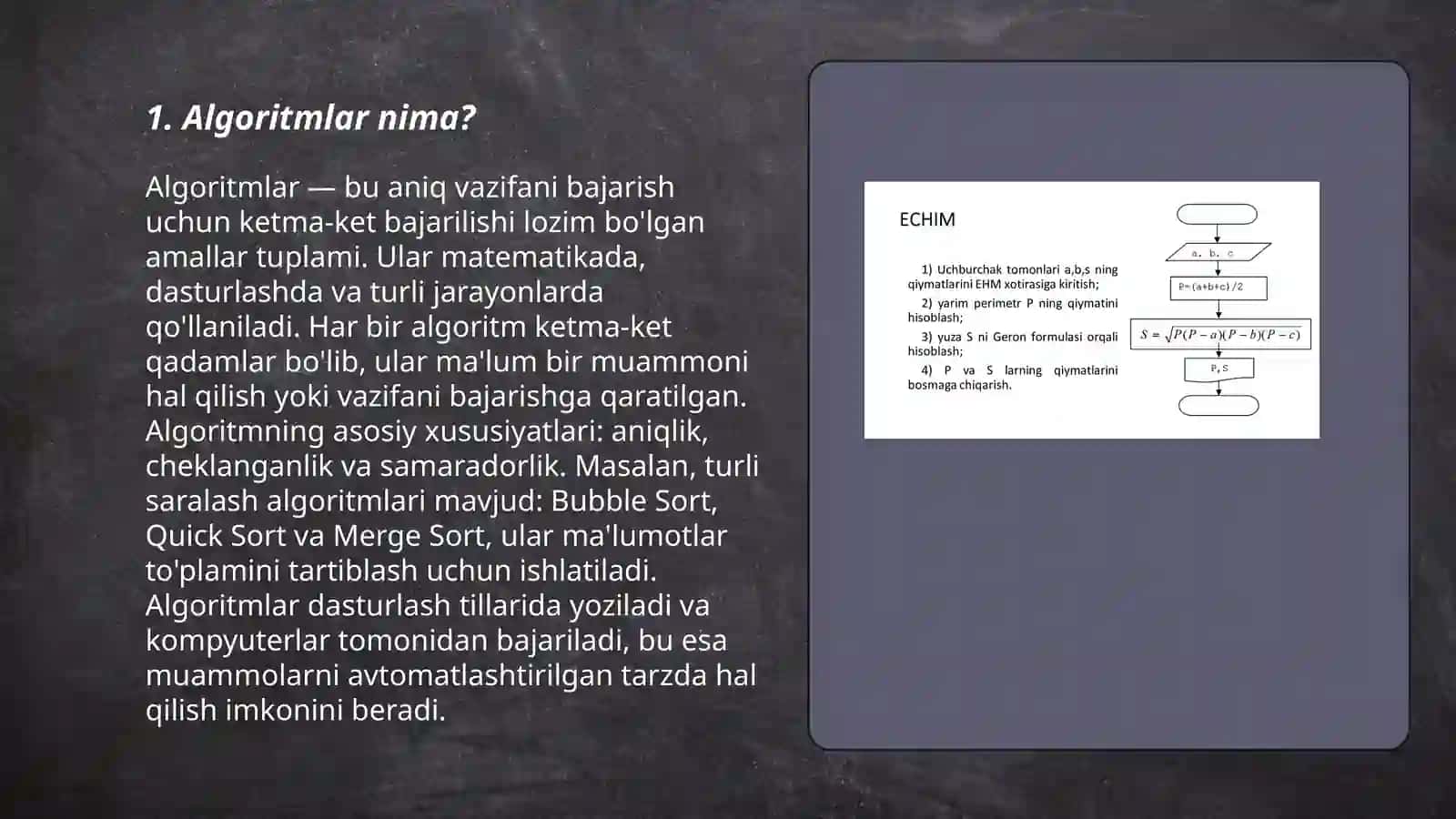 Algoritmlar nima? 3
