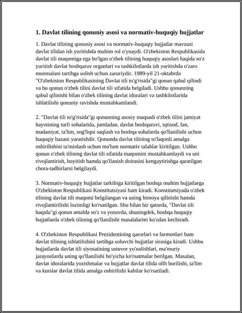 DAVLAT TILIDAN ISH YURITISH 3
