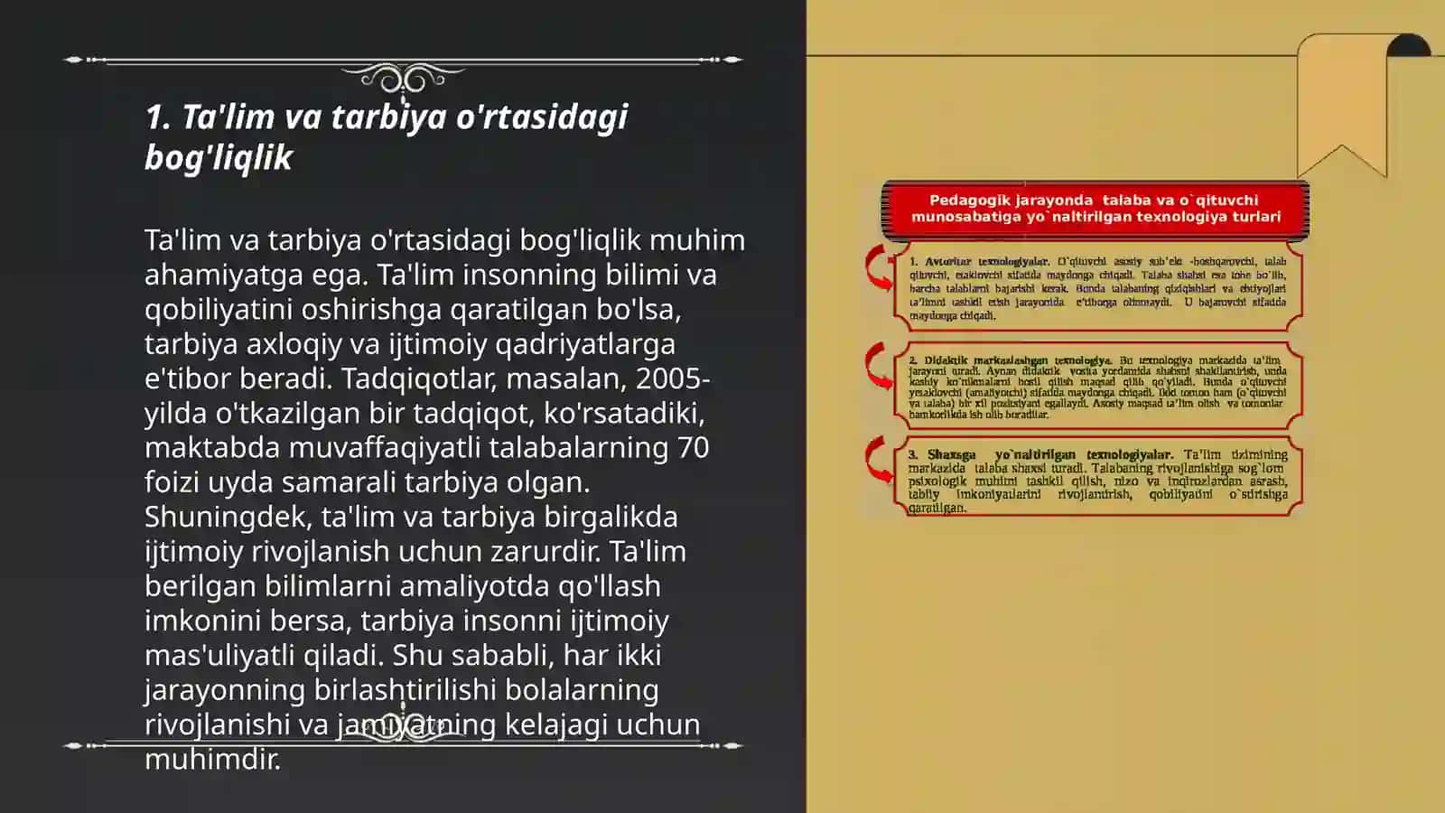 Pedagogik jarayonda tarbiyaning mohiyati 3