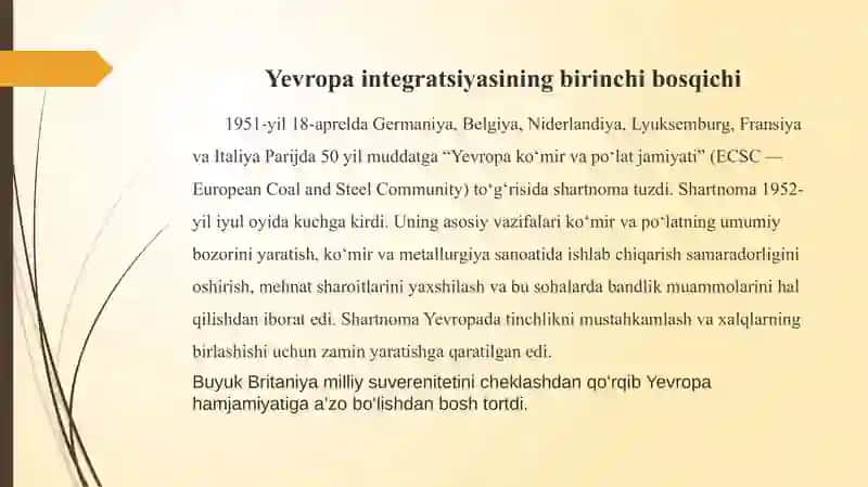 Yevropa ittifoqi integratsiya tarixi 3