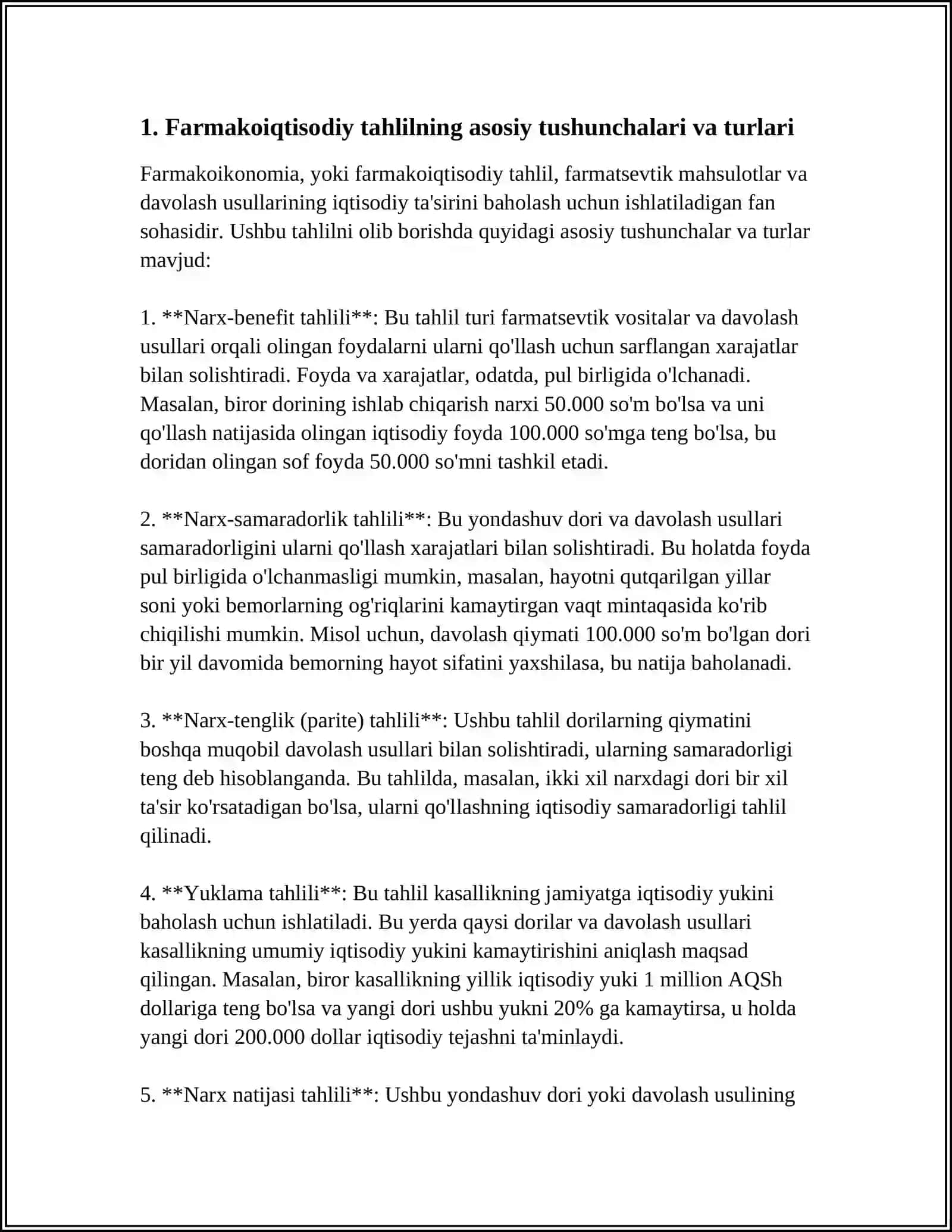 FARMAKOIQTISODIY TAHLILNING FARMATSEVTIKA FAOLIYATIDAGI O'RNI VA TAHLIL USULLARI 3