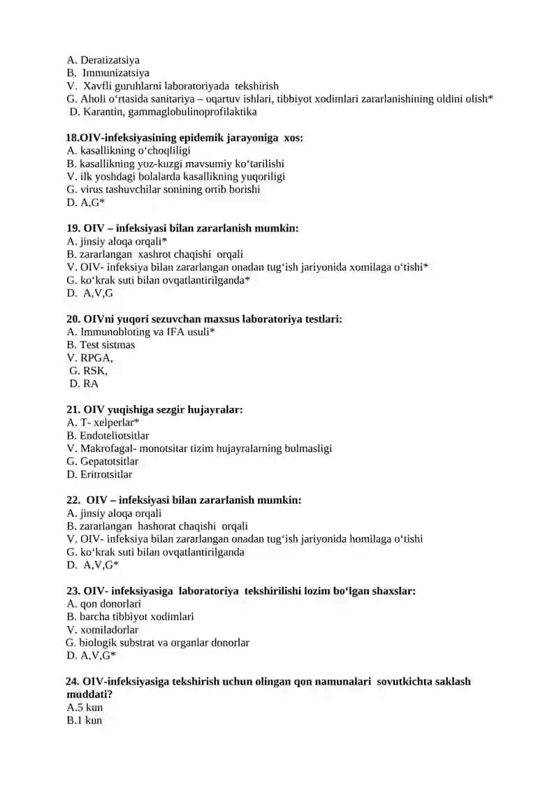 28-mavzu O‘zbekiston Respublikasi SSV OITSga qarshi kurashish Markazining ish faoliyati, OITS markazida vrach epidemiologning vazifalari va ish faoliyati. OIV-infeksiyasida epidemiologik nazorat 3
