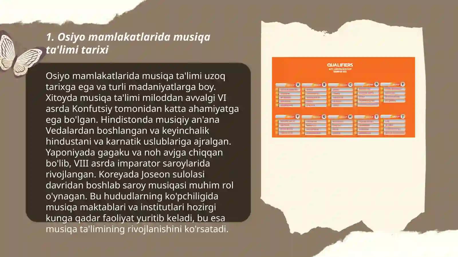 Osiyo mamlakatlarida musiqa ta'limi tarixi 3