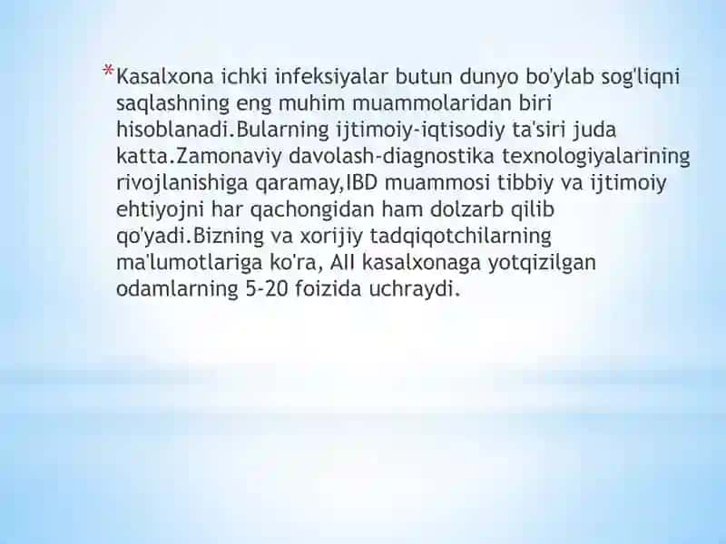 Kasalxona ichki infeksiyalari 3