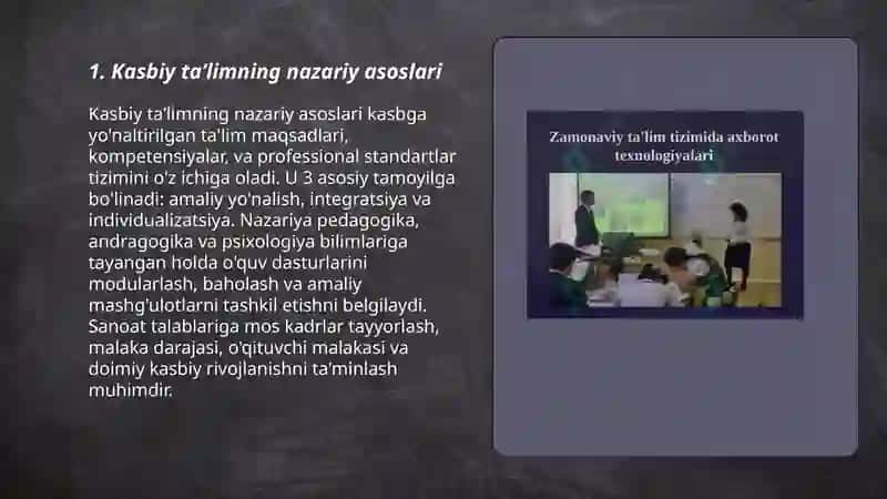 Kasbiy taʼlim mazmuni va texnologiyalari 3