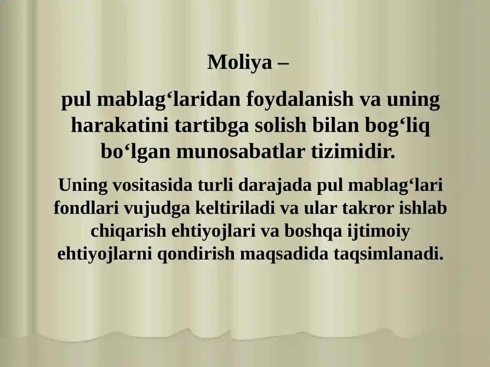 Moliya tizimi va moliyaviy siyosat 3