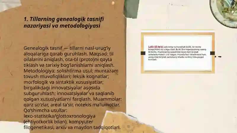 Tillarning genealogik tasnifi dunyoning lisoniy tarixi 3
