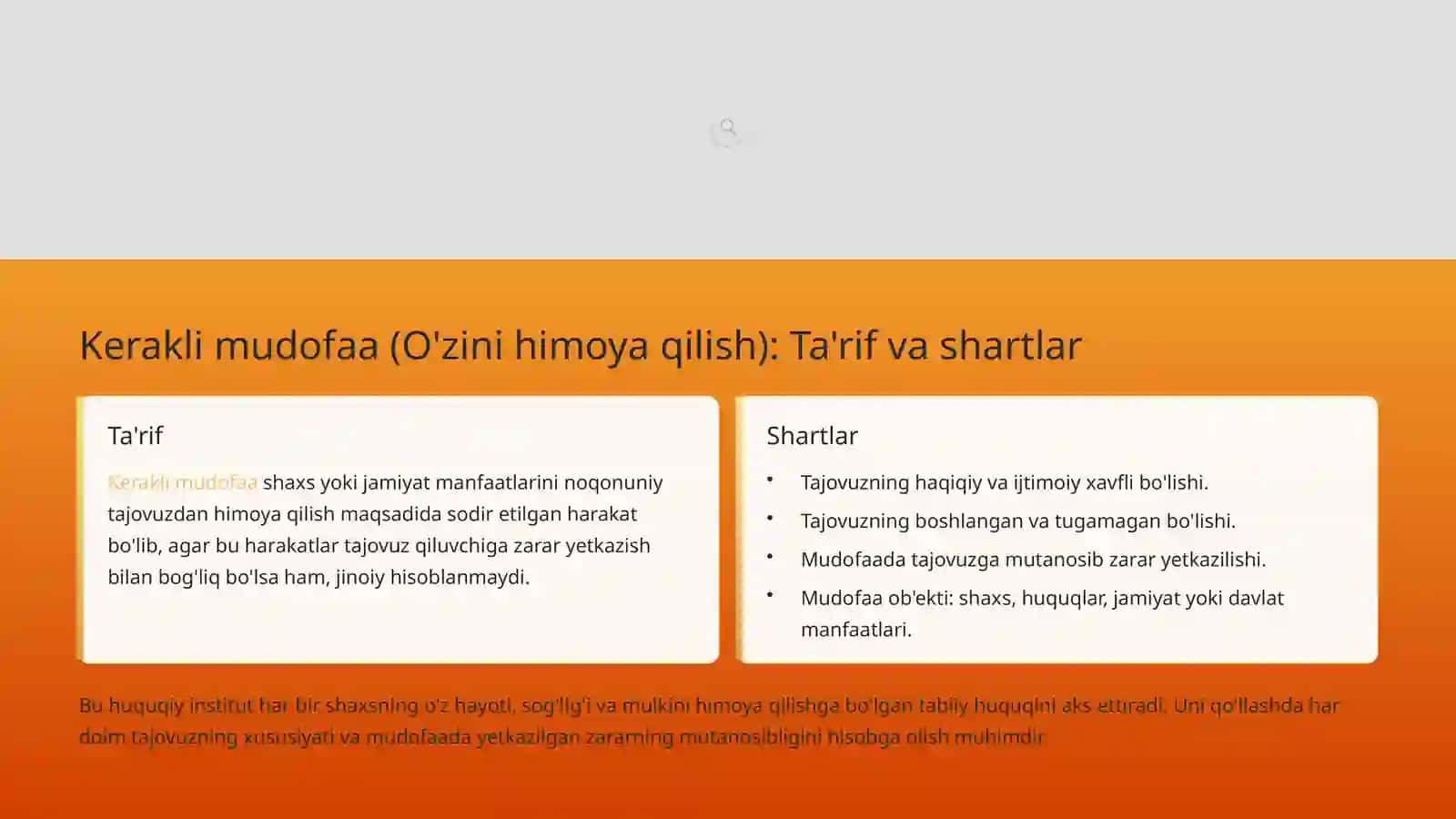 Qilmishning jinoiyligini istisno qiladigan holatlar 3
