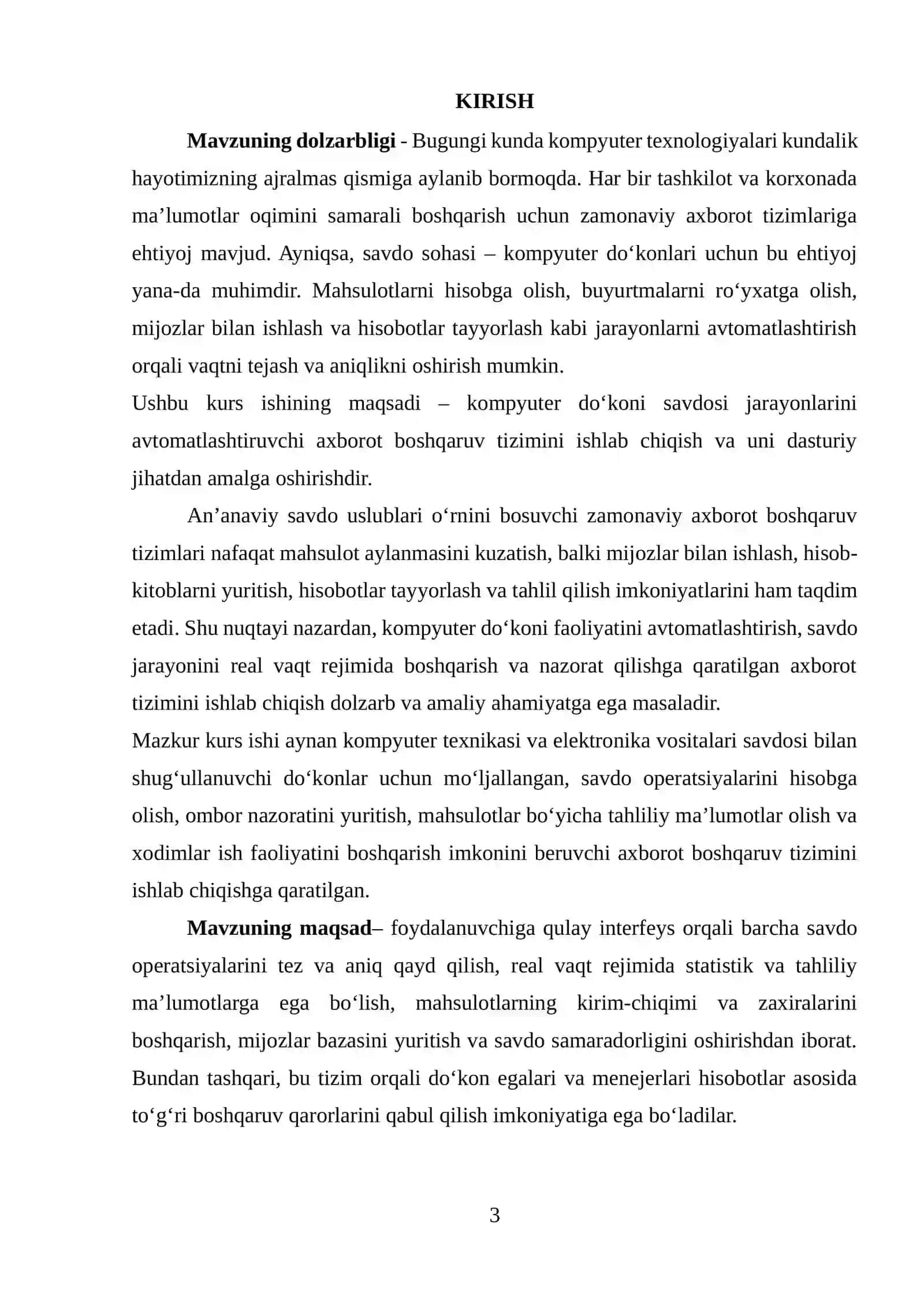 Kompyuter do’koni savdosini hisobga olish axborot boshqaruv tizimi 3