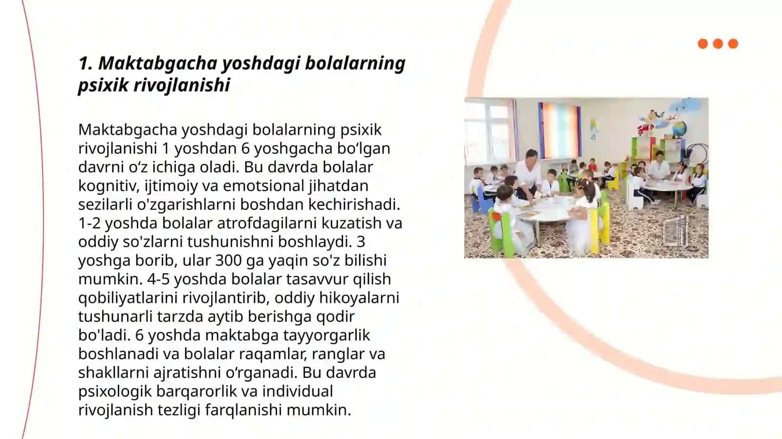 Maktabgacha yosh davrida psixihik rivojlanish 3