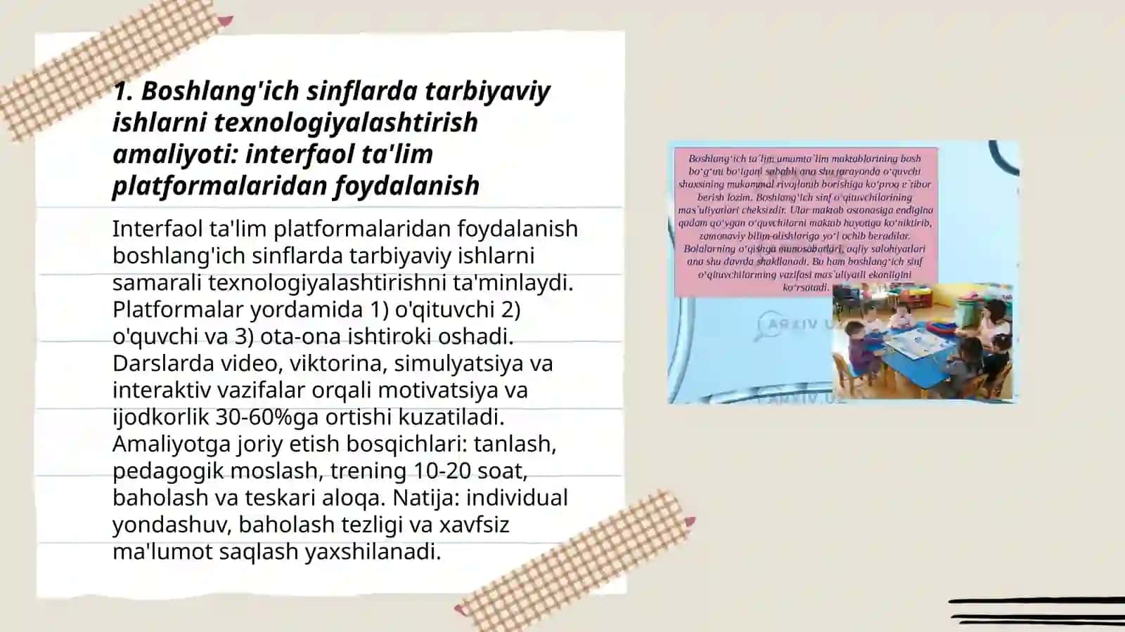 Boshlang'ich sinflarda tarbiyaviy ishlarni texnologiyalashtirish amaliyoti 3