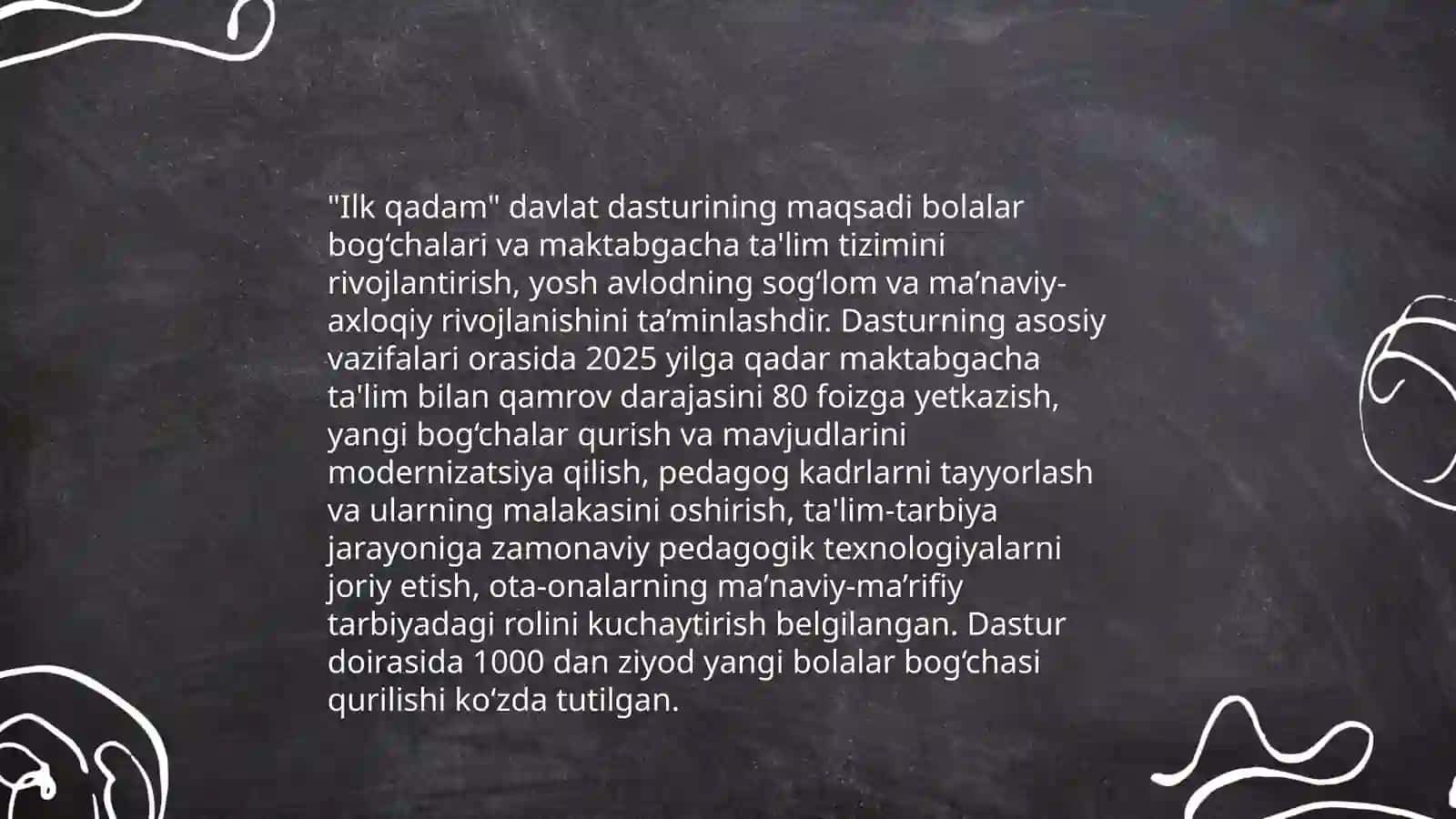Ilk qadam davlat dasturining qabul qilinishi va mazmun mohiyati 3