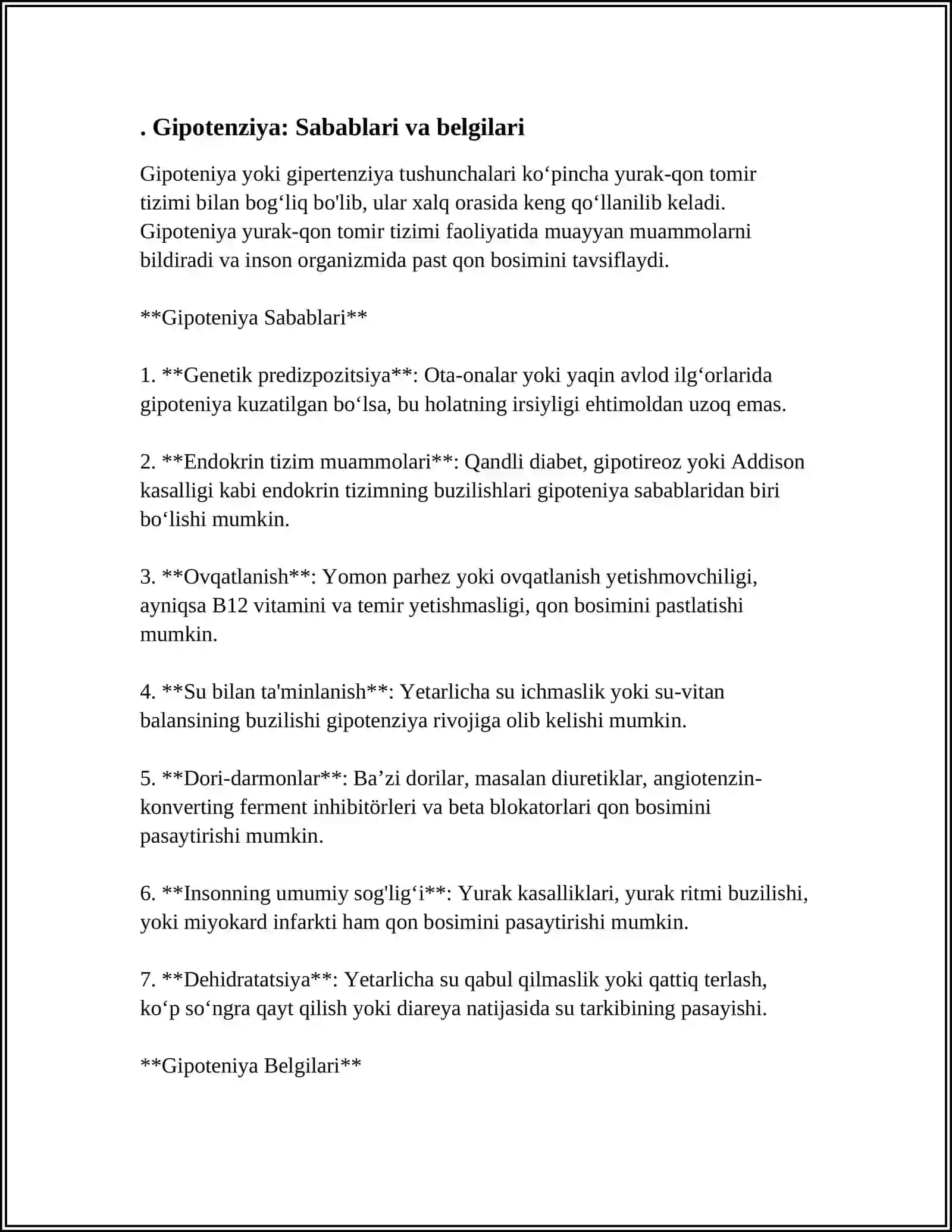 GIPOTENZIV VOSITALAR. GIPRRTENZIV VOSITALAR 3