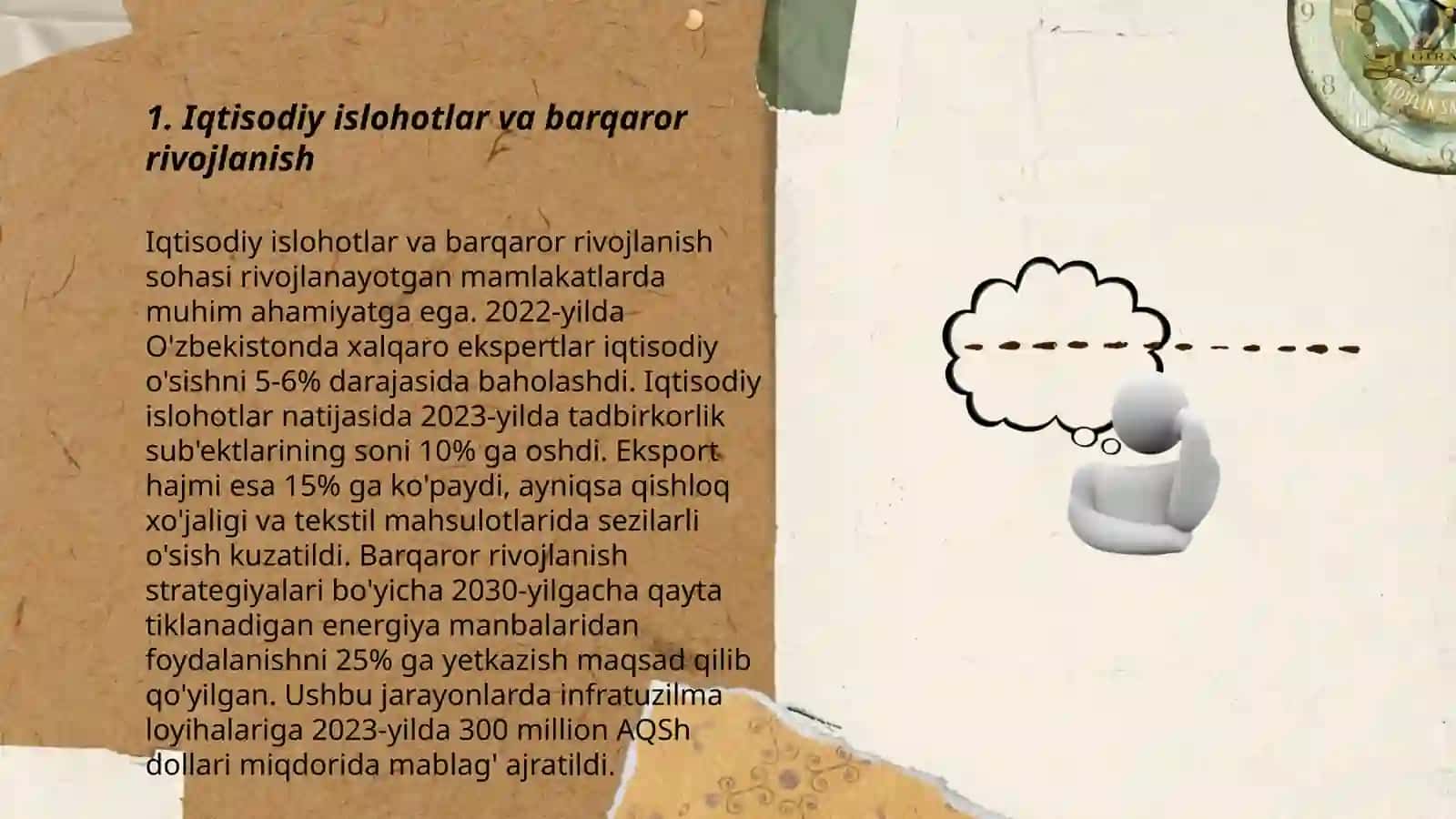 Iqtisodiy islohotlar va barqaror rivojlanish 3