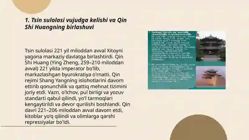 Tsin va Xan sulolalari davrida Xitoy 3