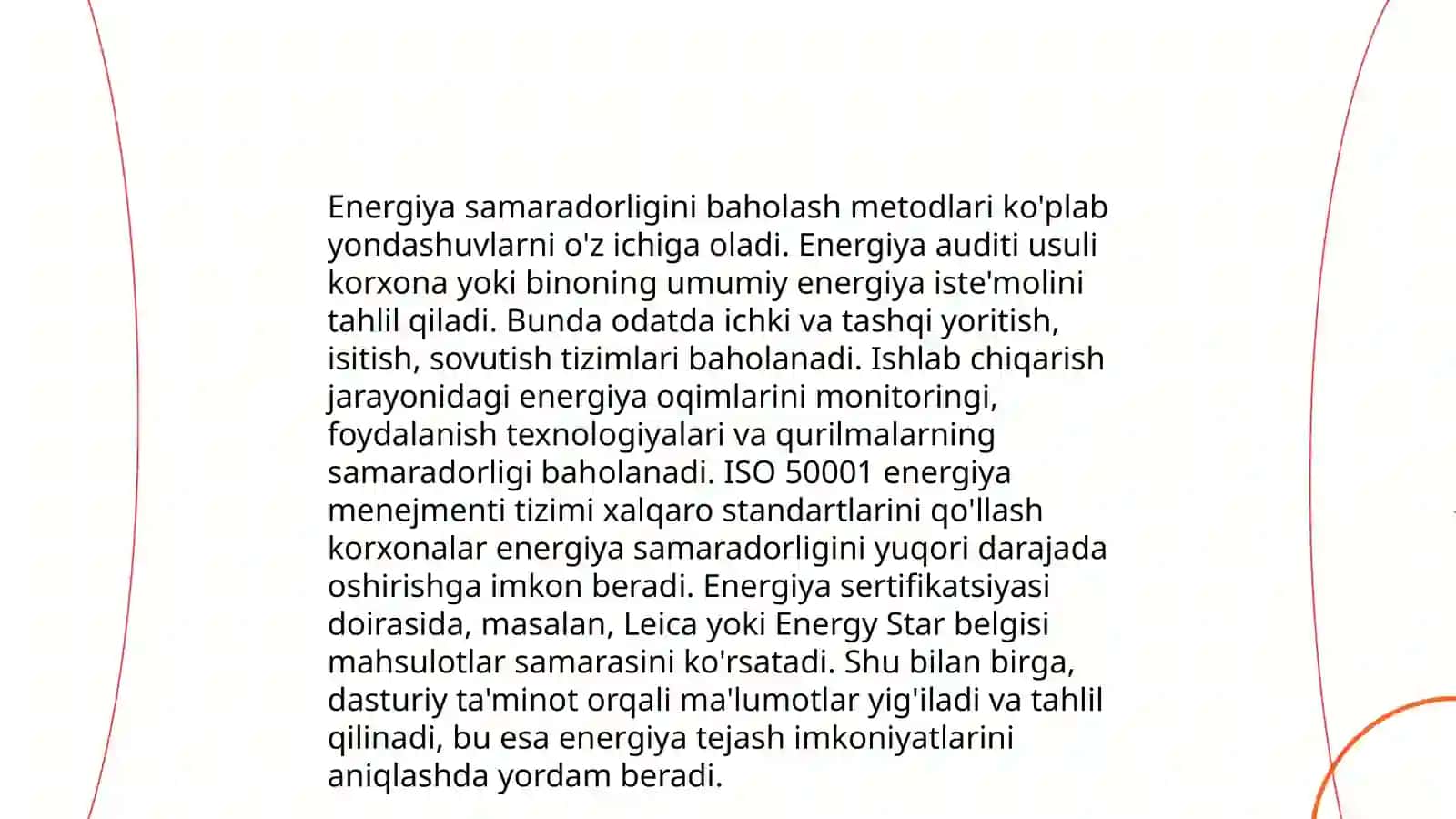 Energetika tekshiruvlari va energoaudit o‘tkazishni tashkil etish 3