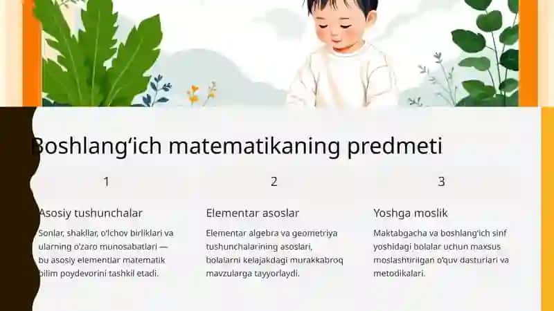 Boshlang‘ich matematika 3