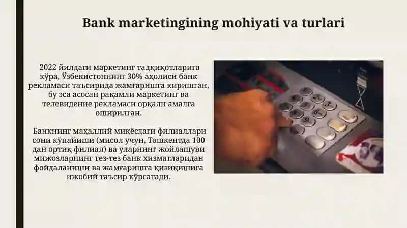 Bank marketingining mohiyati va turlari 3
