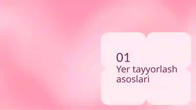 Yer tayyorlash 3