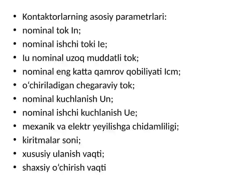 Kontaktorlar 3