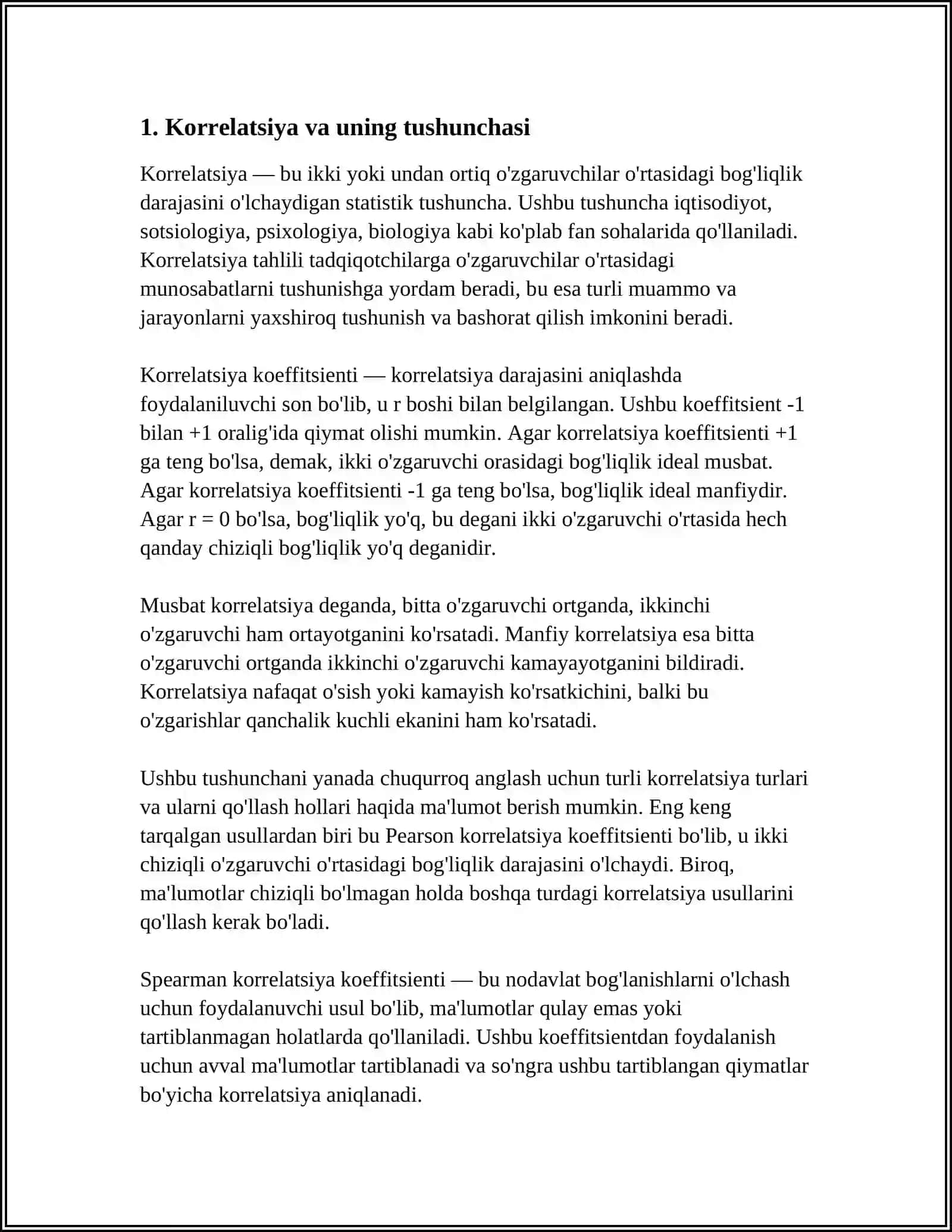 KORRELZATSIYA NAZARIYASI ELEMENLARI 3