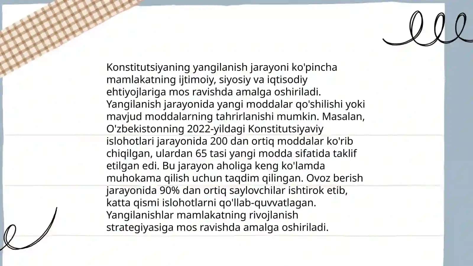 O'zbekiston Respublikasi Yangi Konstitutsiyasi 3