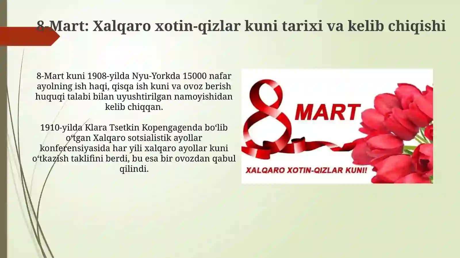 8 - mart Xalqaro xotin-qizlar bayrami 3