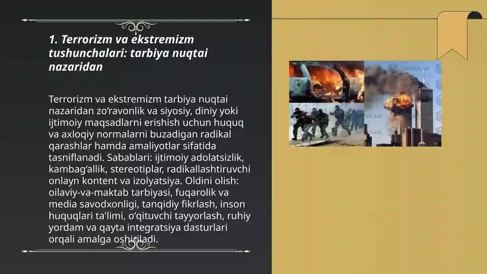 Buzgʻunchi gʻoyalar: terrorizm ekstremizm va missionerlik 3