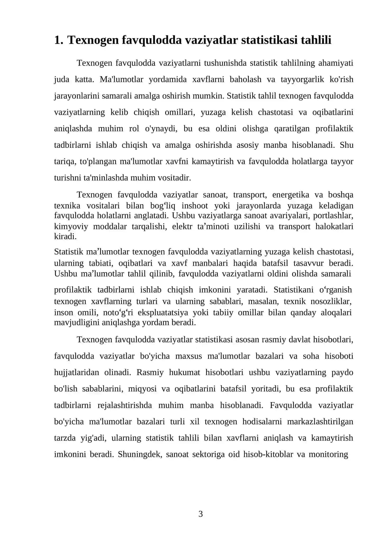 Texnologik favqulodda vaziyatlarni oldini olishga qaratilgan profilaktik tadbirlarni o'rganish 3