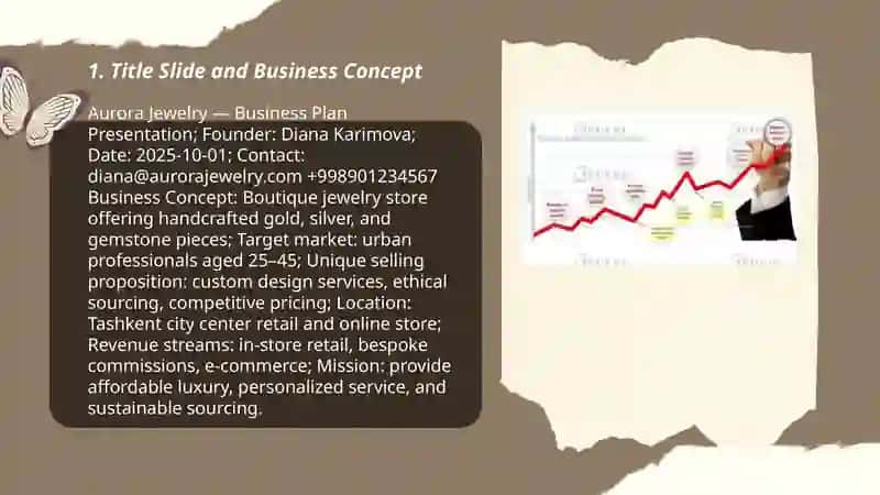 Aurora Jewelry — Business Plan Presentation 3