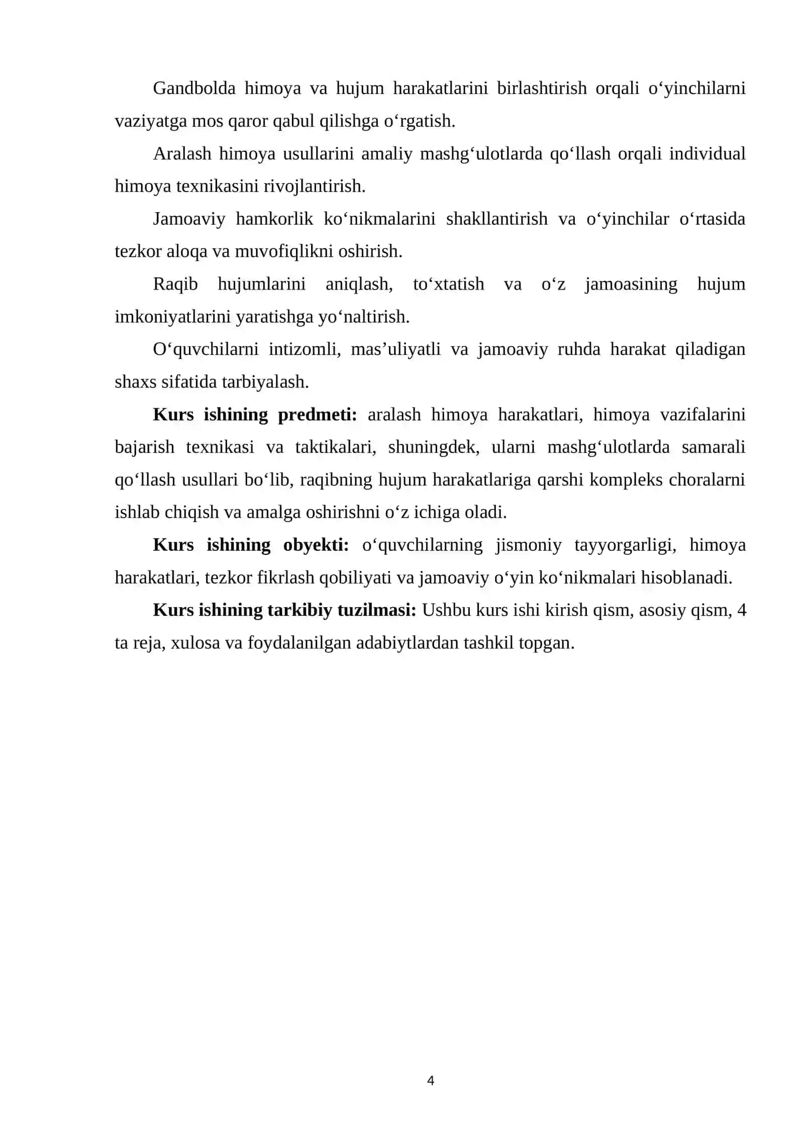 Gandbolda aralash himoya usullari va vazifalarini takomillashtirish 3