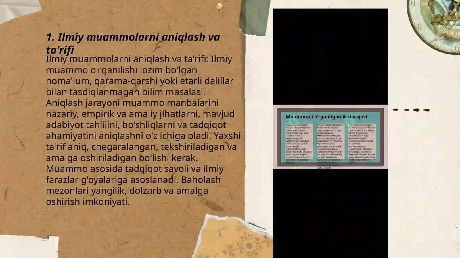 Ilmiy muammolarni aniqlash va ta'rifi 3